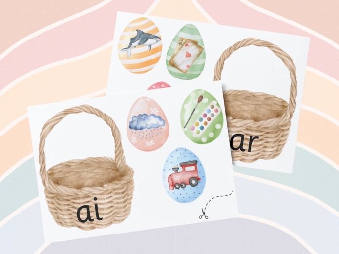 Easter - Egg sorting, Phonics Phase 3