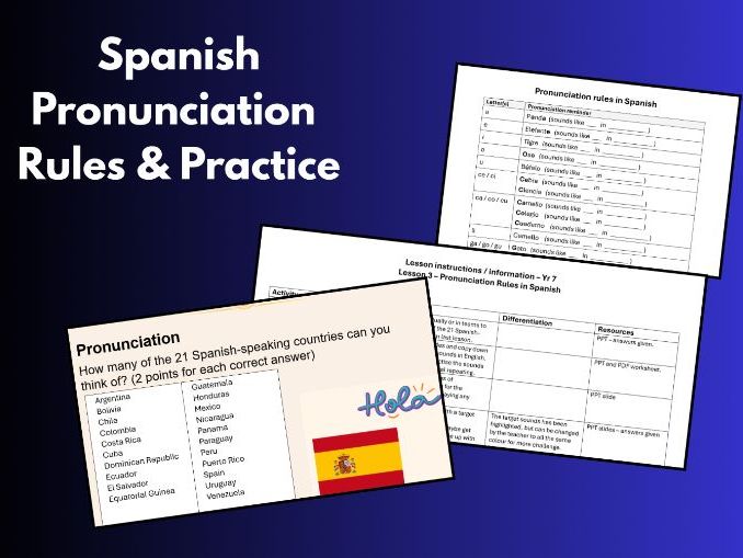 Spanish Pronunciation Rules and Practice