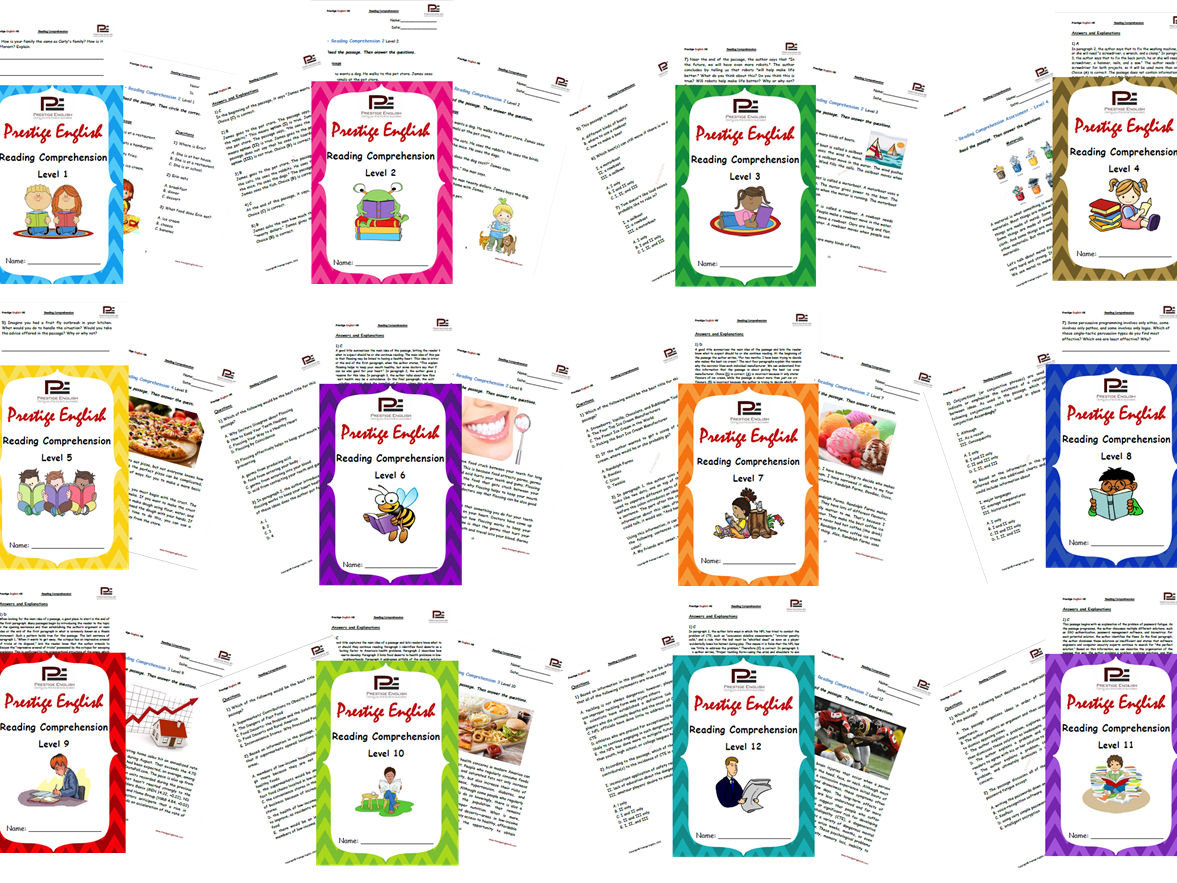 Reading Comprehension Bundle | Grade 1 - 12 (12 Workbooks)
