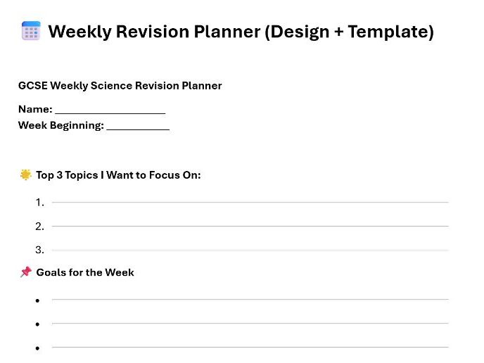 GCSE Exam Technique & Revision Toolkit – Practice Strategies, Timetables, Tips & Reflection Sheets