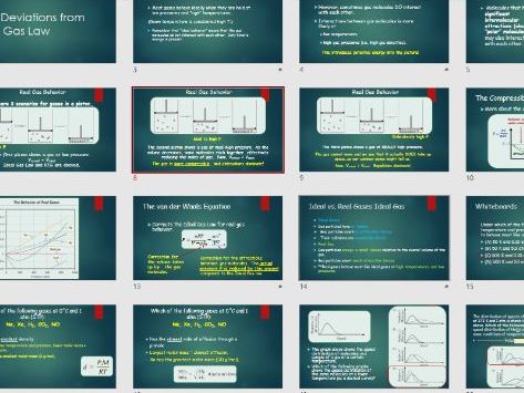 Honors/AP Chemistry – Unit 3.6 Deviations From Gas Laws