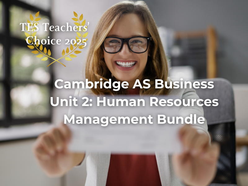 Cambridge AS Business Human Resource Management Bundle | Unit 2 | 3 PowerPoint Lessons | 2026-2028