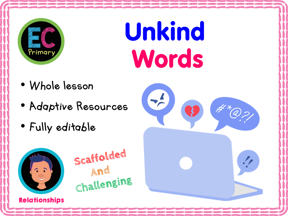 Unkind words - KS1