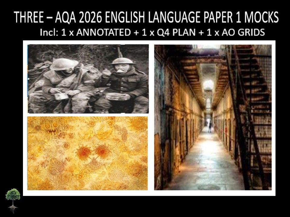 THREE - AQA PAPER 1 | 2026 FULL MOCKS | ANNOTATED | Q4 PLAN | AO GRIDS