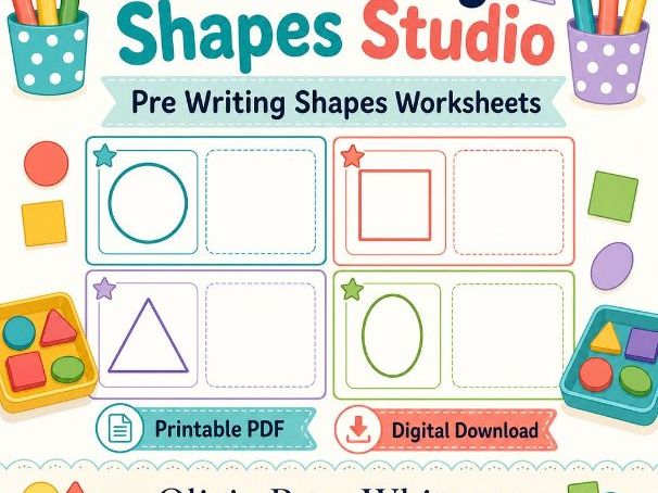 Prewriting Shapes Studio