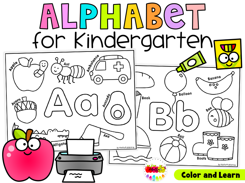 Alphabet Beginning Sounds Worksheets for Kindergarten | A to Z Letter of the Week Worksheets