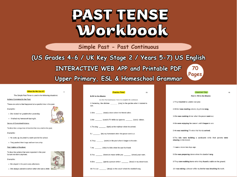 Past Tense Workbook: Gr 4-6 (Ages 9-12)