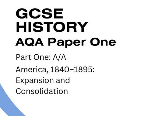 AQA GCSE History America 1840–1895 Workbook Exam Practice | Paper 1 Revision Resource
