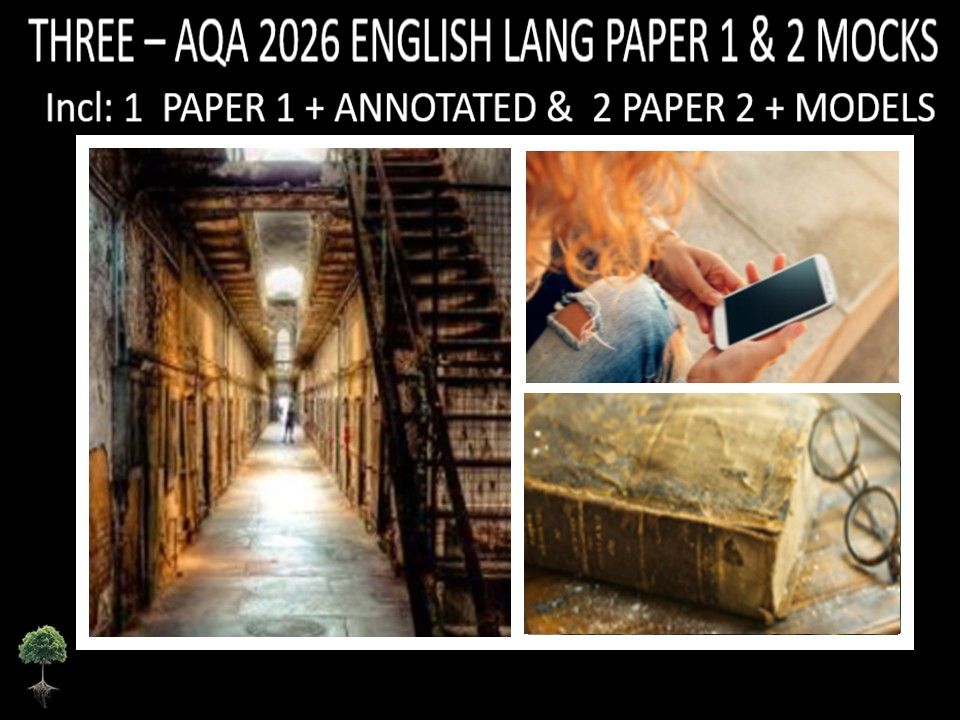 THREE - AQA PAPER 1 & 2 | 2026 FULL MOCKS | ANNOTATED | MODELS
