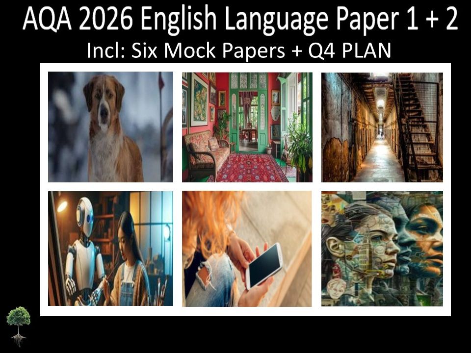 Six AQA 2026 GCSE English Language Paper 1 + 2 Mocks | Q4 Plan
