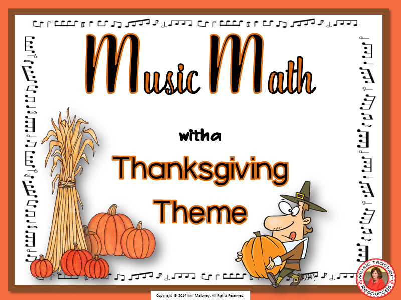 Music Math with a Thanksgiving Theme