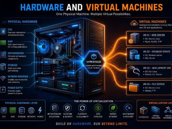 Hardware and Virtual Machines | CS PPT +Worksheets +Activity + Mcq Quiz + Answers_Marking Scheme