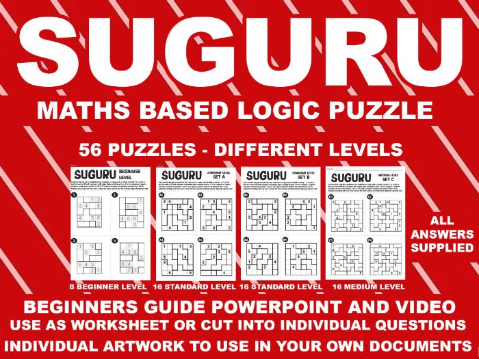 SUGURU - A BEGINNERS GUIDE - MATHS BASED LOGIC PUZZLE