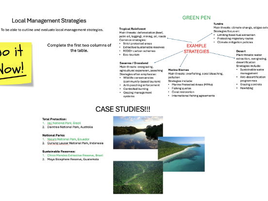 L12 Local Management - Edexcel IA2 Geo Ecosystems