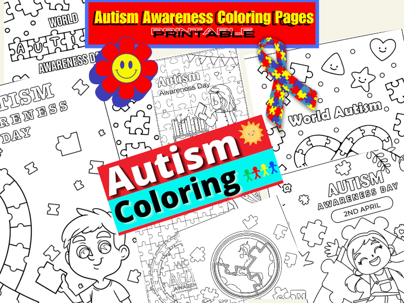 Printable Autism Awareness Coloring Pages – Celebrate Uniqueness Through Art