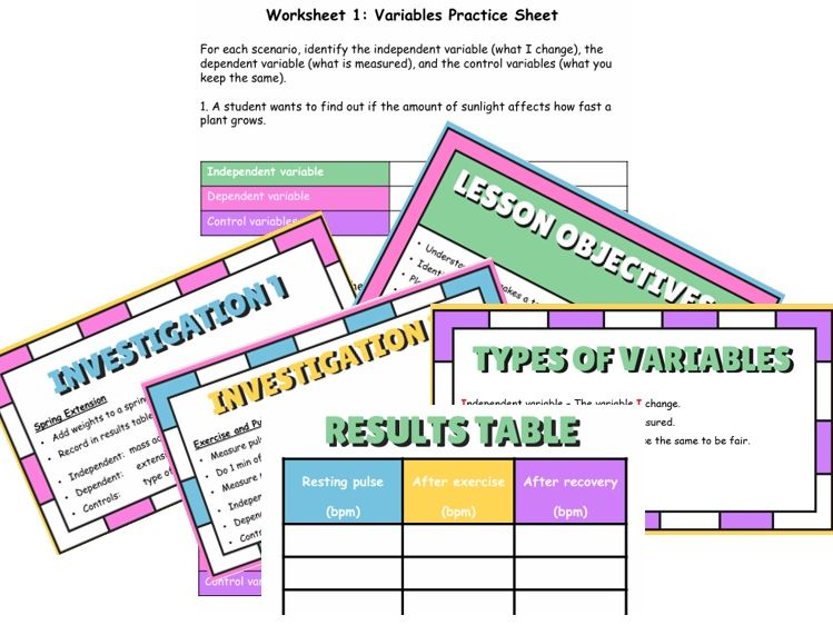 Year 7 – How Do You Plan a Fair Test?