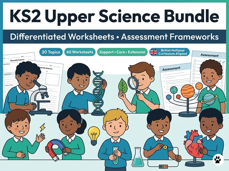 KS2 Science Differentiated Worksheets Years 5/6