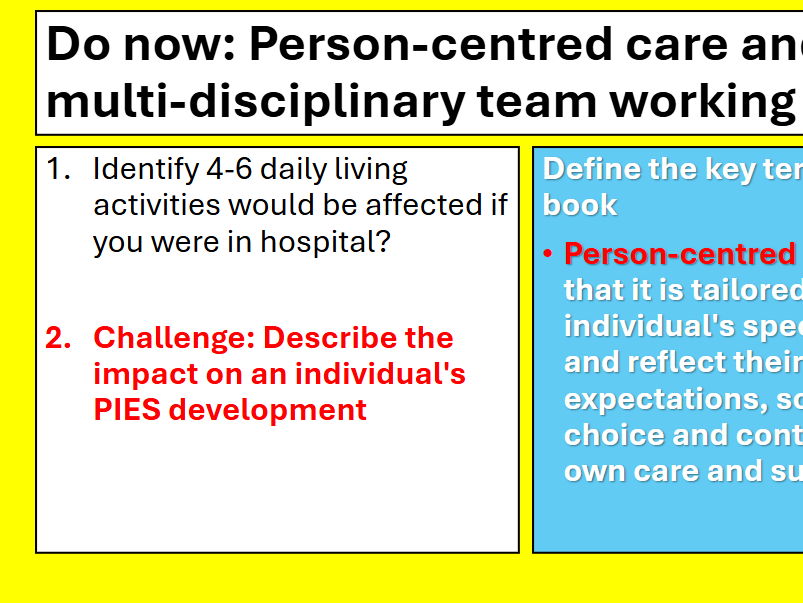 AAQ Level 3 Health and Social Care Unit 1 Human Lifespan 1.22