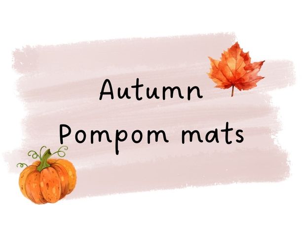 Autumn Pompom Mats