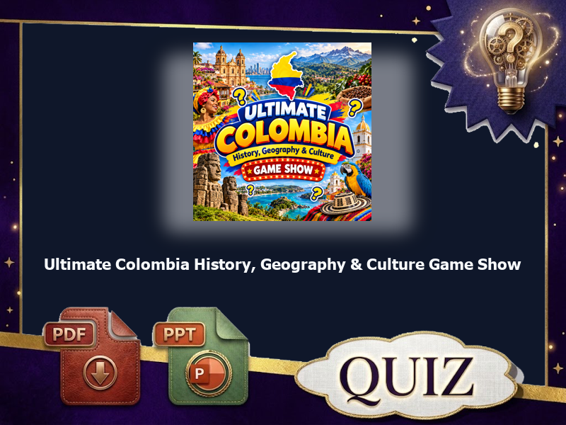 Ultimate Colombia History, Geography & Culture Game Show : 57 QUIZ & answer