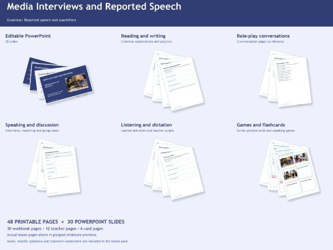 ESOL EAL Media And Reported Speech