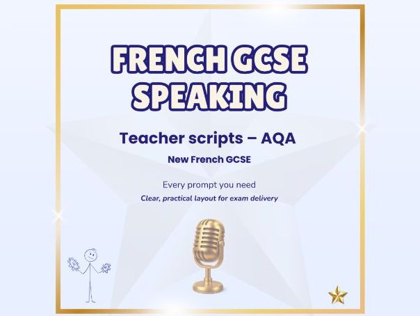Teacher scripts – French GCSE speaking (AQA)
