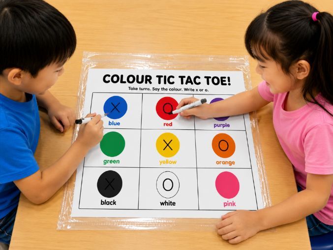 Colour Tic-Tac-Toe