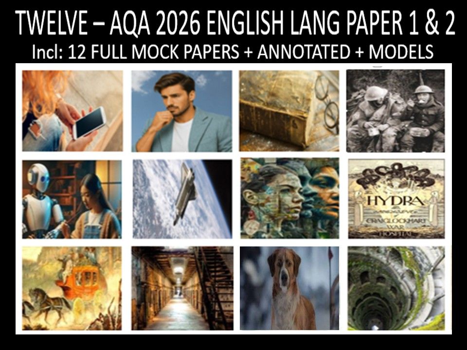 TWELVE - AQA PAPER 1 & 2 | 2026 FULL MOCKS | ANNOTATED | MODELS