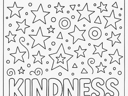 KINDNESS Mindful Colouring Sheet