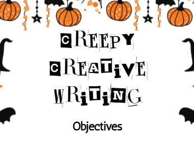 Halloween Creative Writing - KS4