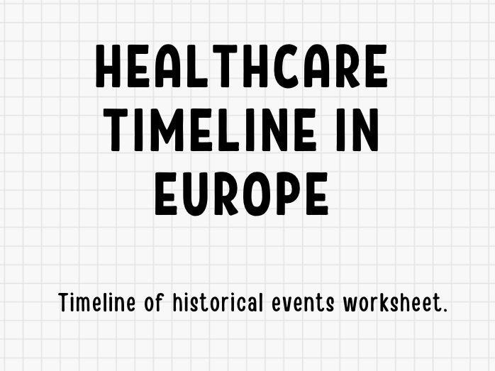 Healthcare Timeline in Europe Worksheet