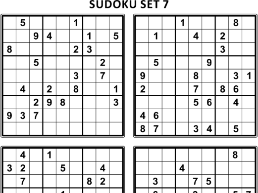 Free of charge Sudoku Puzzles, Fixed 7 by means of ratselmeister Coaching Materials photo relating to Sudoku Puzzles Printable Pdf identified as Absolutely free Sudoku Puzzles, Preset 7 as a result of ratselmeister Schooling Supplies