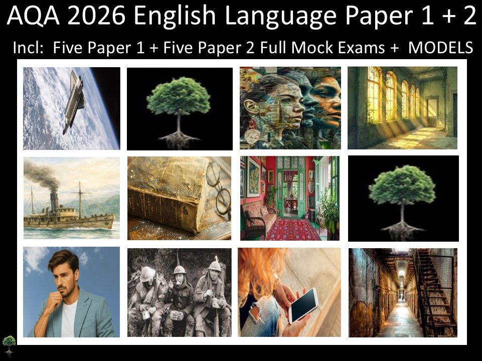 Ten AQA 2026 English Language Paper 1 + 2 Mocks | MODELS