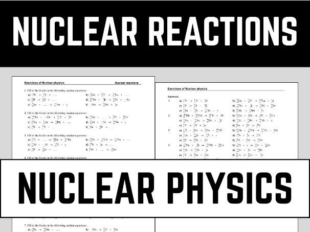 Balancing Nuclear Equations: Alpha, Beta, Gamma, & Fusion Practice
