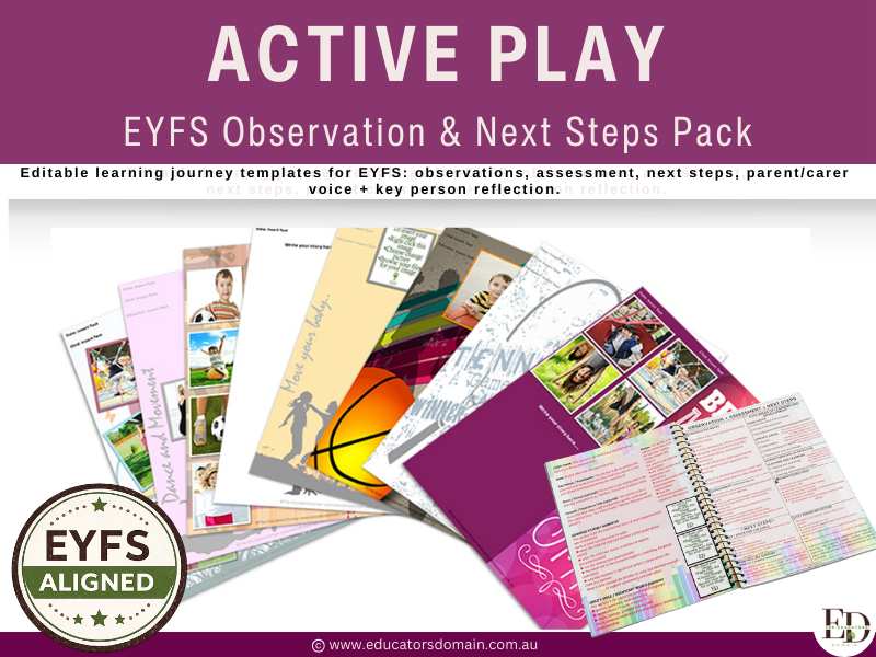 Active PLAY EYFS Learning Journey Templates