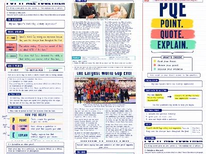 PQE: Point, Quotation / Proof, Explain | Junior Cycle English Workbook