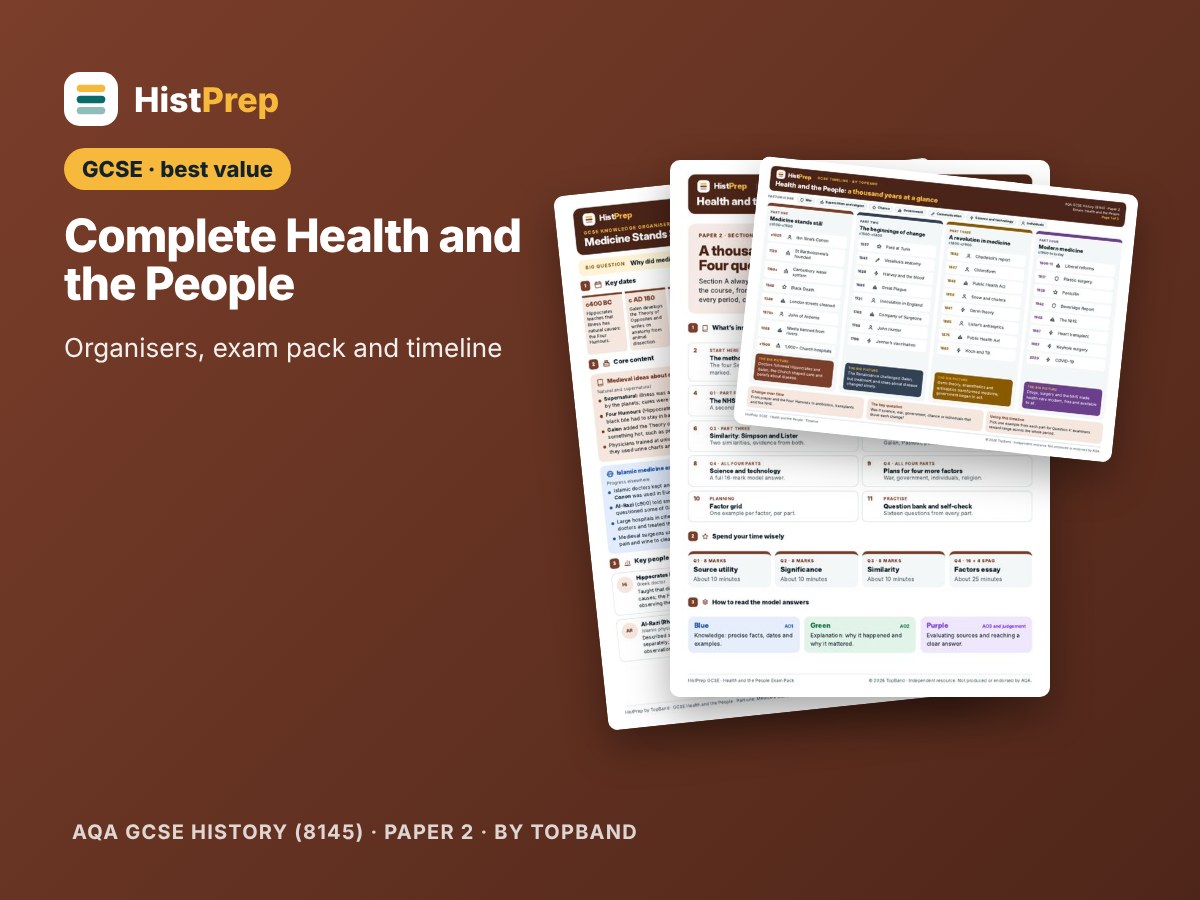 Health and the People GCSE Complete Revision Bundle (AQA)