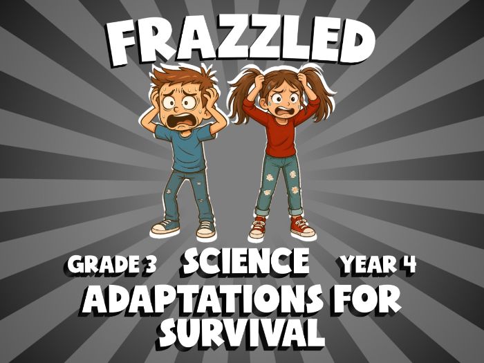 Adaptations for Survival FRAZZLED Science Game | No-Prep Year 4 Review Activity