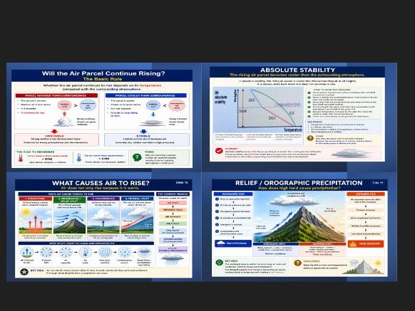 OCR A Level Geography Earths Life support systems: Condensation, clouds and precipitation