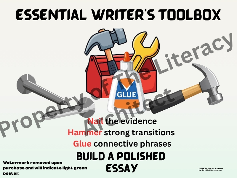 Essential Argumentative Writing Poster Set: Intentional Rigor Series