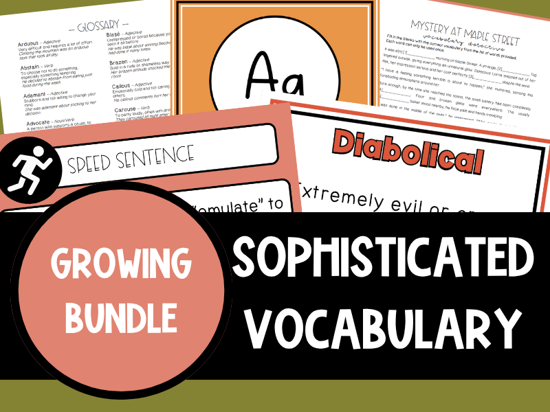Sophisticated Vocabulary Bundle | Earthbound