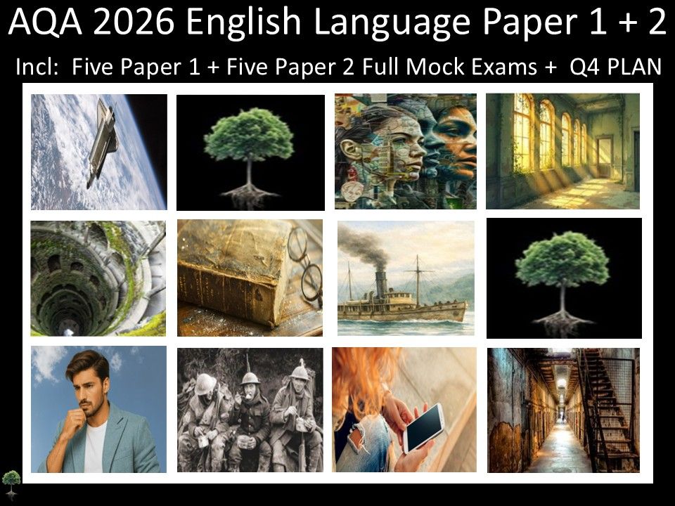 Ten AQA 2026 English Language Paper 1 + 2 Mocks | Q4 Plan