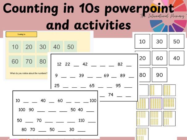 Counting in 10s & Place Value Bundle | Skip Counting, Missing Numbers & Tens Activities | Year 1 & 2