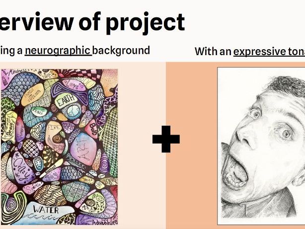 Mixed Media Self Portrait