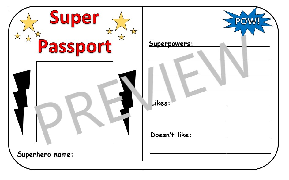 Superhero Passport Back to School Bundle | Teaching Resources