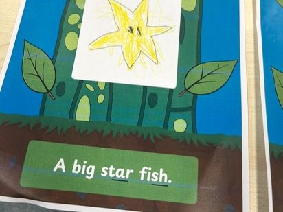 Read the sentence and draw the picture