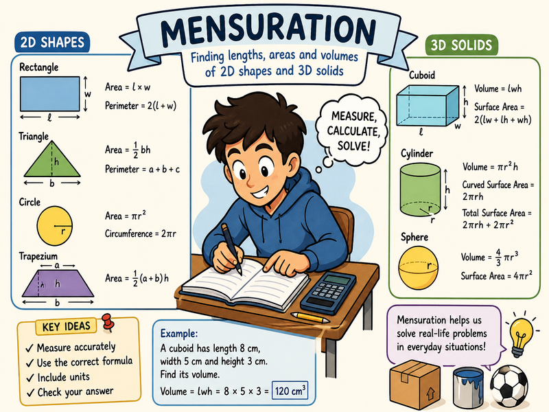 Unit 8 Cambridge IGCSE maths 0607 Mensuration