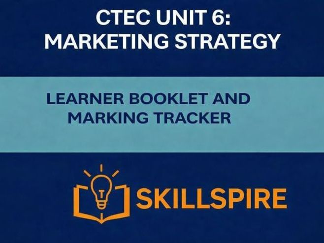 CTEC Unit 6: Marketing Strategy – Complete Coursework & Assessment Pack (OCR)