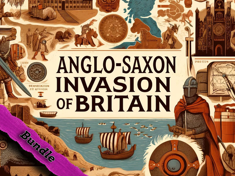 Anglo-Saxon Invasion & Settlement: Complete Lesson Bundle (KS2 / Grades 2-5)