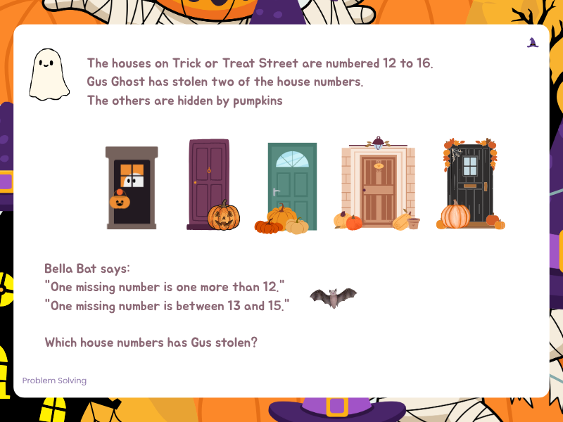 Rec/Y1 Halloween Maths: Missing Numbers to 20 Plus RPS Activities